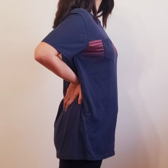 Ben Sherman - Navy Red Stripe Graphic Pocket T-Shirt - Picture 3 of 7